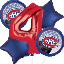 Montreal Canadiens Age 4 Balloon Bouquet