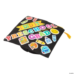Preschool Graduation Mortarboard Decorating Kit-12Pk