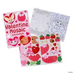 Color Your Own Valentine Mosaic Critters Activity Books-12Pk