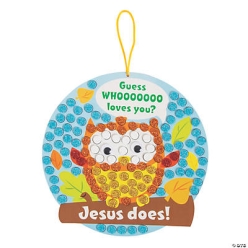 Guess Who Loves You Mosaic Owl Craft Kit-12Pk