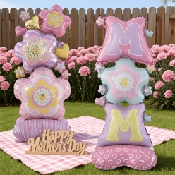 Mother's Day Giant Airfill Self-Standing Foil Balloons 2pcs