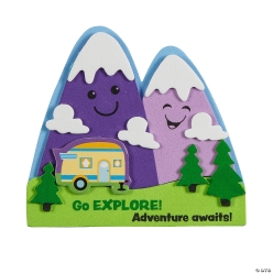 Go Explore Adventure Awaits Mountain Craft Kit-12Pk