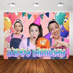 Ms Rachel Giant 5 Foot FABRIC Keepsake Backdrop
