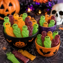 Mummy Wrapped Fruit Gummy Candies - 40pcs