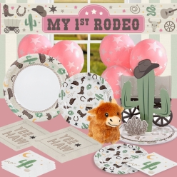 My First Rodeo Girl Birthday Party Pack for 16
