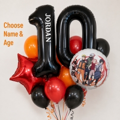 Naruto PERSONALIZED 2 Digit Balloon Bouquet