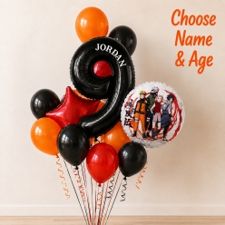 Naruto PERSONALIZED 1 Digit Balloon Bouquet