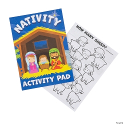 Nativity 24 Pg. Activity Pads - 12 Pack