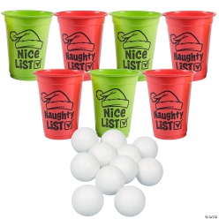 Naughty or Nice Beer Pong Game Kit