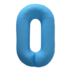 Number 0 Neon Blue 32
