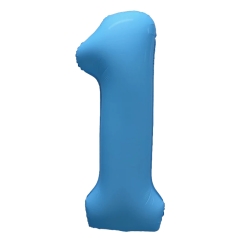 Number 1 Neon Blue 32