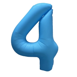 Number 4 Neon Blue 32