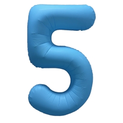 Number 5 Neon Blue 32
