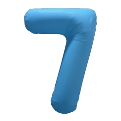 Number 7 Neon Blue 32