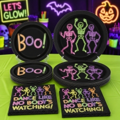 *Halloween Neon Glow Party Pack for 8