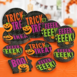 Neon Kids Halloween Party Pack for 16