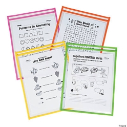Bright Dry Erase Sleeves - 12 Pk