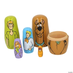 Scooby-Doo! Characters Wood Nesting Dolls Set