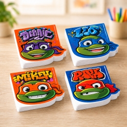Ninja Turtle Characters Shaped Notepads - 4 PK
