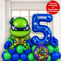 *TMNT 6 FT Airfill Personalized Balloon Column Kit