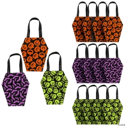 Coffin-Shaped Nonwoven Tote Bags-12Pk