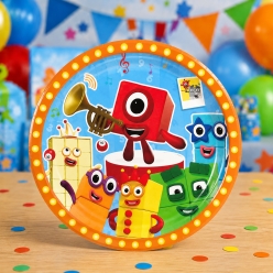 *Numberblocks Birthday Dinner Plates - 10 PK