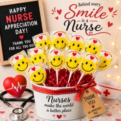Nurse Large Pineapple Flavoured Lollipops - 12pk