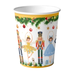 Nutcracker Ballet Christmas 9oz Paper Cups - 10 PK