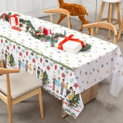 Nutcracker Ballet Christmas Xtra Large Plastic Tablecover