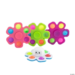 Octopus Fidget Spinning Tops - 12Pk