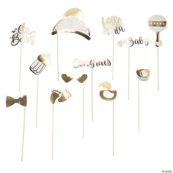 Oh Baby Photo Stick Props - 12Pk