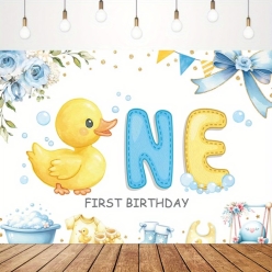 Rubber Ducky ONE First Birthday Fabric 59