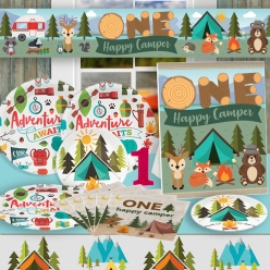 One Happy Camper Party Pack for 8