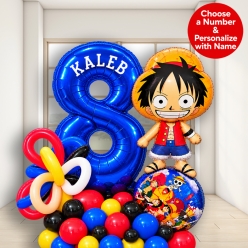 *One Piece Airfill Personalized Balloon column