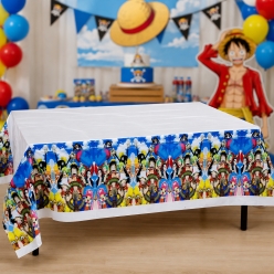 One Piece Anime Printed Plastic Table Cover