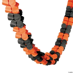 Orange & Black Two Tone Tissue 12ft. Banners
