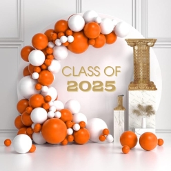 *40% OFF: 76pc Orange and White Balloon Arch Kit