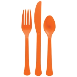 Orange Peel Assorted Cutlery - 30pk