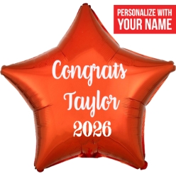 Grad 2026 Orange PERSONALIZED Name 19