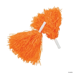 Orange Spirit Pom-Poms - 12 Pk