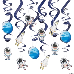 Out of This World Hanging Swirls - 12Pk