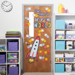 Outer Space Door Decorating Kit - 44 Pieces