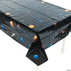 Outer Space Plastic Printed Tablecover