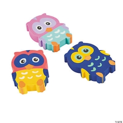 Owl Erasers - 24pk