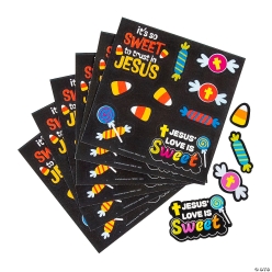 Jesus' Love is Sweet Sticker Sheets - 50Pk