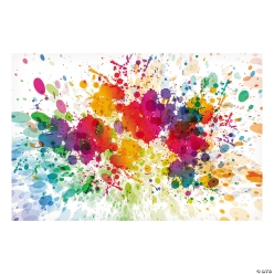 Paint Splattered Backdrop Banner