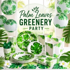 Palm Leaves Greenery Party Supplies
