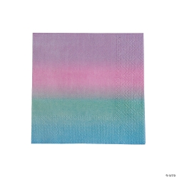 Pastel Dip Dye Party Paper Beverage Napkins-16Pk