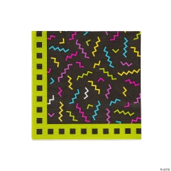90's Party Napkins - 16Pk