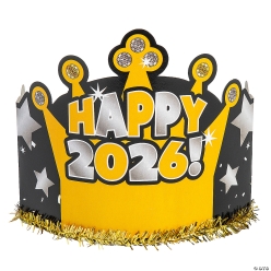 2026 New Year's Eve Crowns - 12Pk